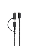 2-in-1 USB-C to USB-C & Lightning Charging/Sync Cable (1M)